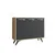 Hanah Home Komoda Piffa 100x82x35cm Hrast-Antracit