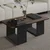 HANAH HOME Sto za dnevnu sobu Matris Walnut Anthracite