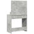 Toaletni stol s policom Betonski sivi 78,5 x 41 x 135 cm
