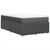 Vidaxl Box spring postelja z vzmetnico temno siva 120x190 cm blago