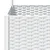 Vrtna sadilica s rešetkom bijela 120 x 120 x 136 cm PP