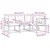Set vanjskih sofa s jastukom 4 pcs Bijela i crna