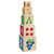 Drveni toranj za slaganje Color Stacking Tower Eichhorn 5 šarenih kockica i 5 oblika od 12 mjes