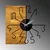WALLXPERT 29 Zidni sat Wooden Clock, Crni