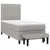 Box spring krevet s madracem svjetlosivi 90x190 cm od tkanine