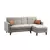 Atelier del Sofa Ugaona garnitura Polya 216x86x130cm Svetlosiva
