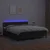 Vidaxl Box spring postelja z vzmetnico LED črna 180x200 cm um. usnje