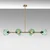 Opviq Luster Benek-15-14485, 103x40x74cm, IP20, Zlatno-zelene boje