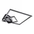 Plafonska lampa, mat crna, LED