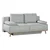 Dieter Knoll BOXSPRING ZOFA, siva tekstil