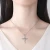 Ogrlica Wing Cross - Srebrna / Plava KP28838