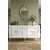 Hanah Home komoda Ilay 150, 150 cm, bela / srebrna