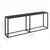 Konzolni stol crni 200 x 35 x 75,5 cm od kaljenog stakla