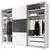 Ormar Sa Kliznim Vratima Includo 249/222/68 cm antracit, bela