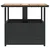 Vrtni stol s rupom za suncobran crni 55x55x46,5 cm poliratan