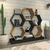 HANAH HOME Polica za knjige Cicek Black Oak