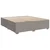 Vidaxl Box spring postelja z vzmetnico taupe 200x200 cm blago