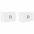 Ormar za Zid PORTO 2 pcs Bijelo 60 x 31 x 40 cm