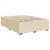 vidaXL vidaXL Box spring postelja z vzmetnico krem 160x200 cm blago, (21305023)