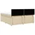 vidaXL vidaXL Box spring postelja z vzmetnico krem 180x200 cm blago, (21308985)