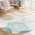 Modra/bež pralna okrogla preproga o 100 cm Puddle – Mila Home