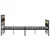 Vidaxl Kovinski posteljni okvir brez vzmetnice sonoma hrast 183x213 cm