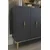 Hanah Home komoda Ayshe 120, 120 cm, antracit / zlatna