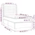 Vidaxl Box spring postelja z vzmetnico LED modra 80x200 cm blago