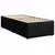 vidaXL Box spring postelja z vzmetnico črna 80x200 cm blago