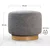 Atelier del Sofa Tabure Turneed, 55x43x55cm, Sivi