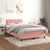 Vidaxl Box spring postelja z vzmetnico roza 120x190 cm žamet