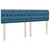 Vidaxl Box spring postelja z vzmetnico modra 200x200 cm žamet