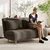Homestar Sofa postelja z nastavljivim naslonom v 3 položajih 141x90x81 cm rjava