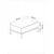 Hanah Home Klub sto Lord 90x40x60cm Crno-Beli