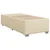 Vidaxl Box spring postelja z vzmetnico krem 90x200 cm blago