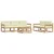 Set vanjskih sofa s jastukom 6 pcs Bijela i krem