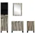 Set namještaja za kupaonicu s ladicama 4 pcs Bakarna smeđa