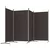vidaXL Paravan 4-delni 346x180 cm rjavo blago
