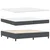 Vidaxl LED Box Spring Postelja Temno siva in bela 200 x 200 cm