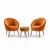 ATELIER DEL SOFA Fotelje i klub stočić Lida Babyface Orange