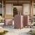 Set kofera 4u1 u roze boji - Linear dezen