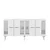 Hanah Home Konzola Junes, 150x79x40 cm, Belo-srebrne boje