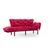 Atelier del Sofa Trosed na razvlačenje Nitta 185x85x70cm Bordo