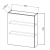 Ormarić NAOMI N 702/600/20 WH (white) 546150