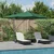 Suncobran Zelena 352 x 251 x 265 cm Poliester i aluminij