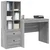Stol s ladicama s policom s pohranom 2 pcs Siva Sonoma