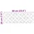 Stepenica Pravokutni 4 pcs Srebrno 60 x 20 cm Aluminij
