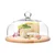 Serving platter, 28.5 cm, with glass lid, Glamour - Krosno