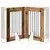 Vrata za pse s postoljem 4 pcs Staro drvo 60 x 80 cm