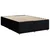 vidaXL Postelja boxspring z vzmetnico Črna 140 x 190 cm Blago
